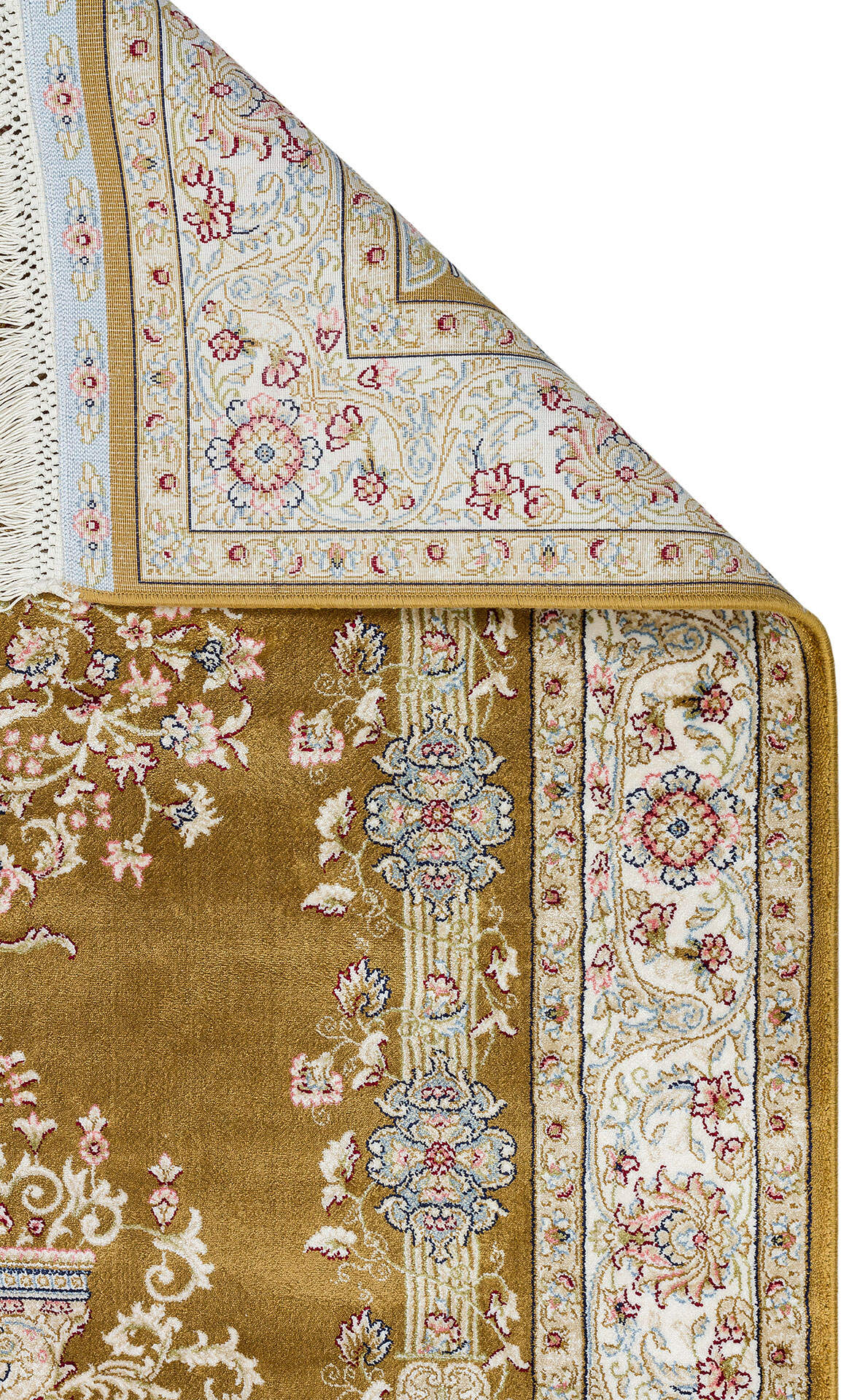 Isfahan Seccade ISF SCD 01 Altın - Viskon Klasik Desenli Seccade Sık Dokuma Seccade